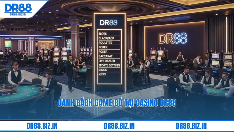 Live Casino Dr88: Thử Vận May Với Baccarat, Roulette Cùng Dealer 3 Danh cách game có tại casino dr88