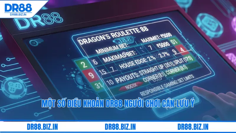 Các Điều Khoản Dr88 Và Điều Kiện Khi Tham Gia Cá Cược 3 Một số điều khoản dr88 người chơi cần lưu ý