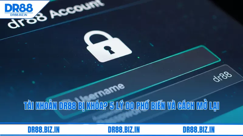 Tài Khoản Dr88 Bị Khóa? 5 Lý Do Phổ Biến Và Cách Mở Lại 4 Tài khoản DR88 bị khóa? 5 Lý do phổ biến và cách mở lại